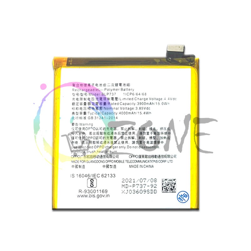 BATERAI BATRE OPPO RENO 2F - RENO 2Z BLP737 BATTERY