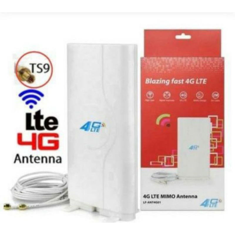 Antena Modem Wifi Mifi Huawei E5577 E8278 E8372 ZTE MF920 MF93D Sierra 782s Kabel 2M Dua Pigtail TS9