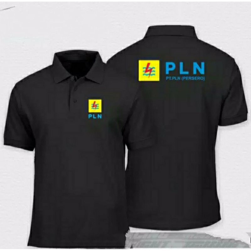 Kaos PLN PT Persero Kaos Persero PLN bordir depan belakang