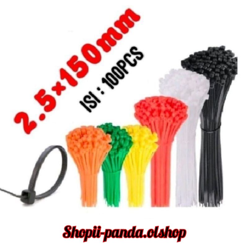 Cable Tie/Kabel Ties 2.5x 150( Panjang15cm) isi 100pcs⭐shopii-panda⭐