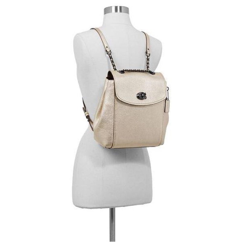 [preloved] Coach Parker Convertible Bag Metallic Platinum Original Boutique Butik Ori Tas Branded