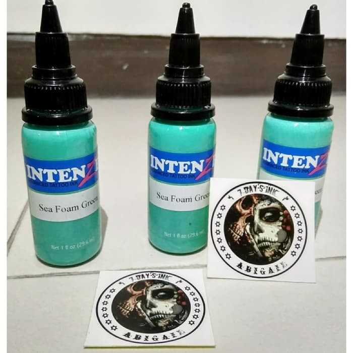 Tinta tatto tattoo tato INTENZE INK SEA FOAM GREEN TOSCA ORIGINAL USA