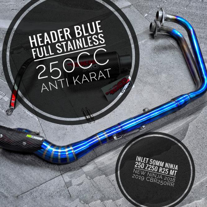 Promo Header Blue Cbr 250Rr Leheran Blue Honda Cbr 250Rr Pipa Knalpot Blue Terbaik