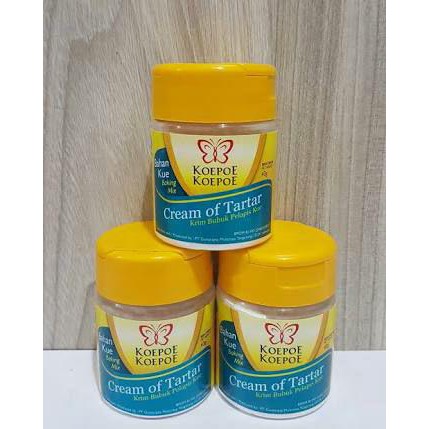 

Cream Of Tar Tar KOEPOE Kupu Bubuk Pelapis Kue 43gr BERKUALITAS