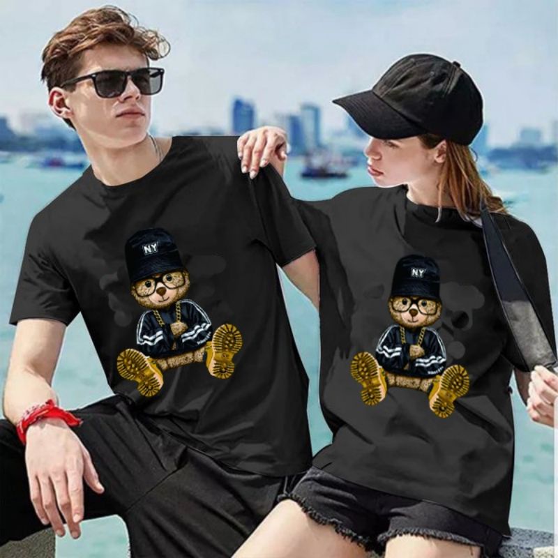 kaos distro pria terbaru kaos bergambar kartun KAOS kekinian hitam putih KAOS BONEKA