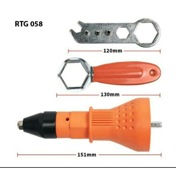 Riveting Drill Adapter Electric Rivetter Rivet Nut Gun Cordless Tool