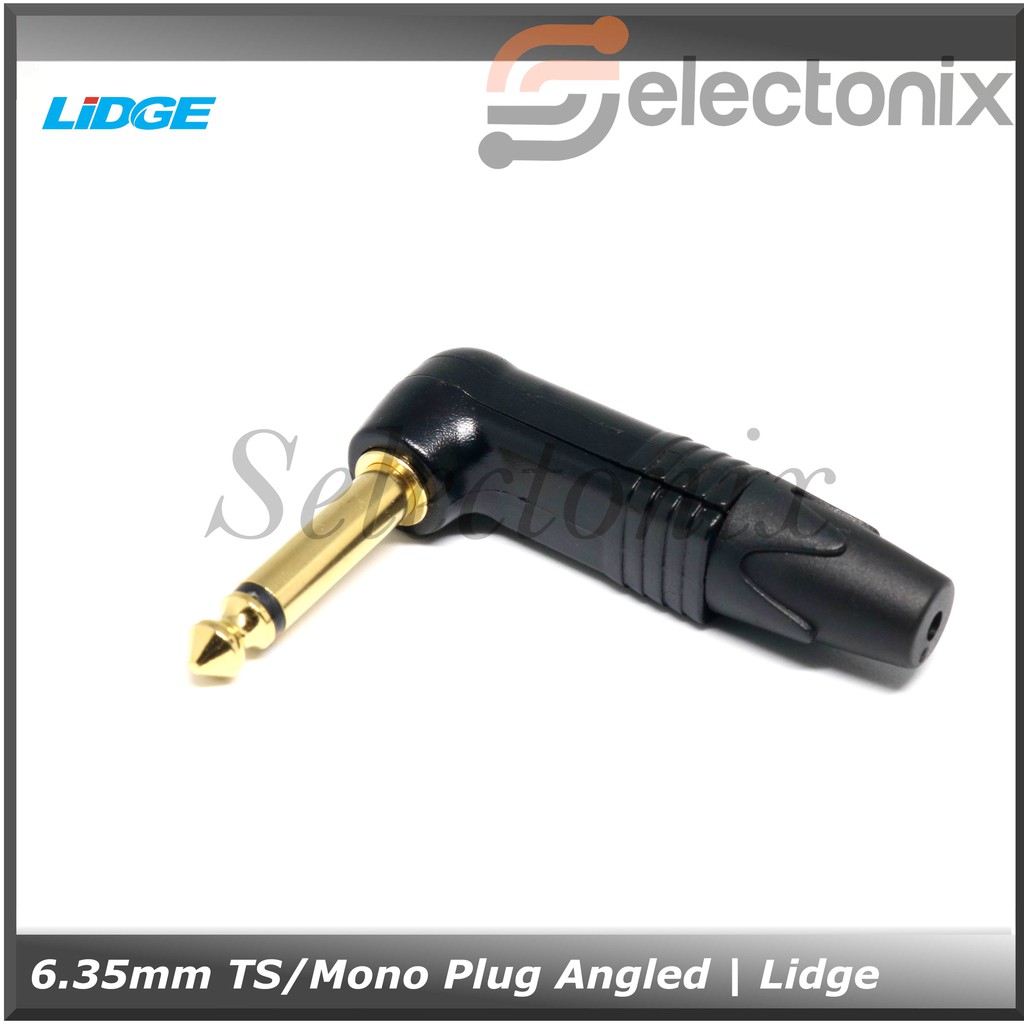 Jack Audio 1/4&quot; TS-Mono Angled | Lidge [TS-BG-L]