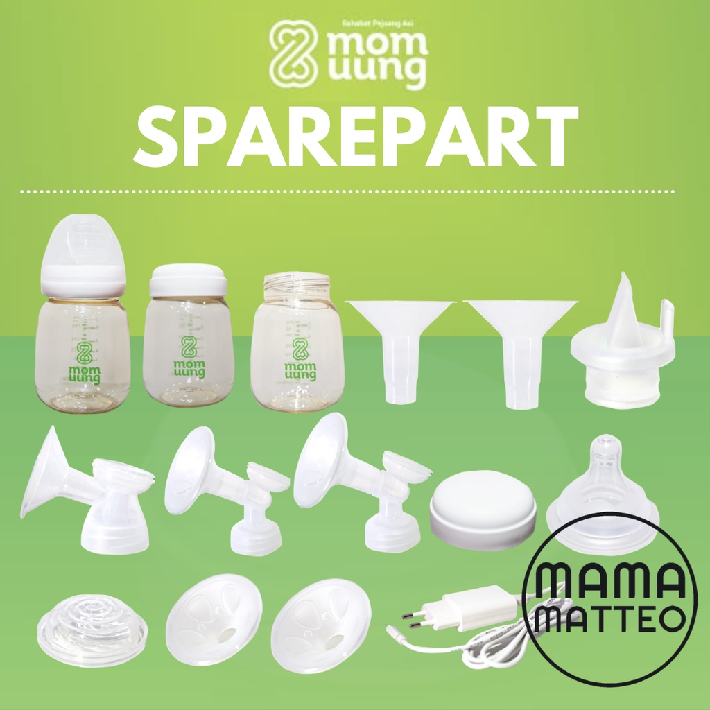 MOM UUNG SPAREPART POMPA ASI PORTABLE ELEKTRIK / SPARE PART Breast Pump MomUung / Valve Diafragma Botol Dot Breasthield BANDUNG