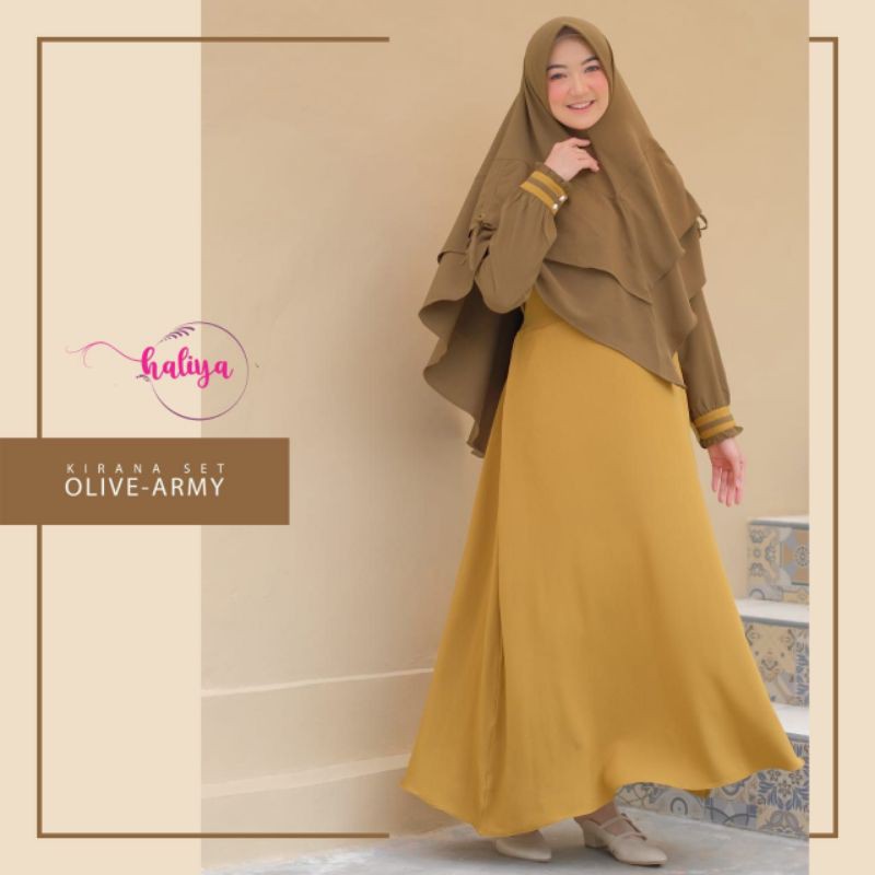 Haliya Gamis Kirana Set Premium Ori