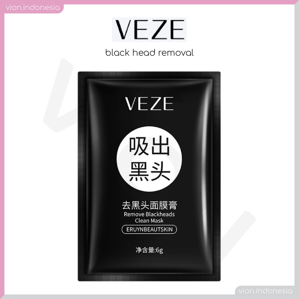 BLACKHEAD Removal Clean Activated Charcoal Mask Masker Hitam Komedo Black Head VE002