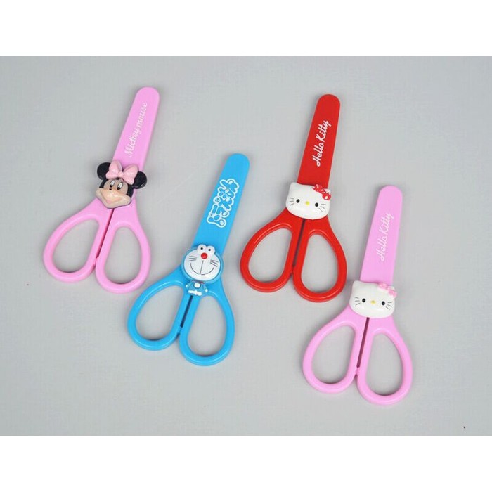 

gratisongkir Gunting Karakter Hello Kitty Doraemon Minnie Pink Merah Motif Lucu Uni freeongkir