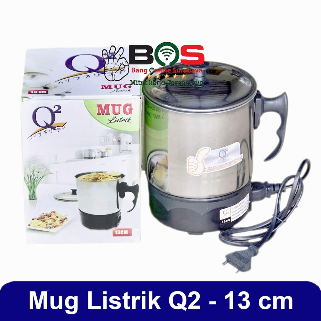 Mug Listrik Q2 13 CM Mug Teko Elektrik Q2-8013 Q2 8013