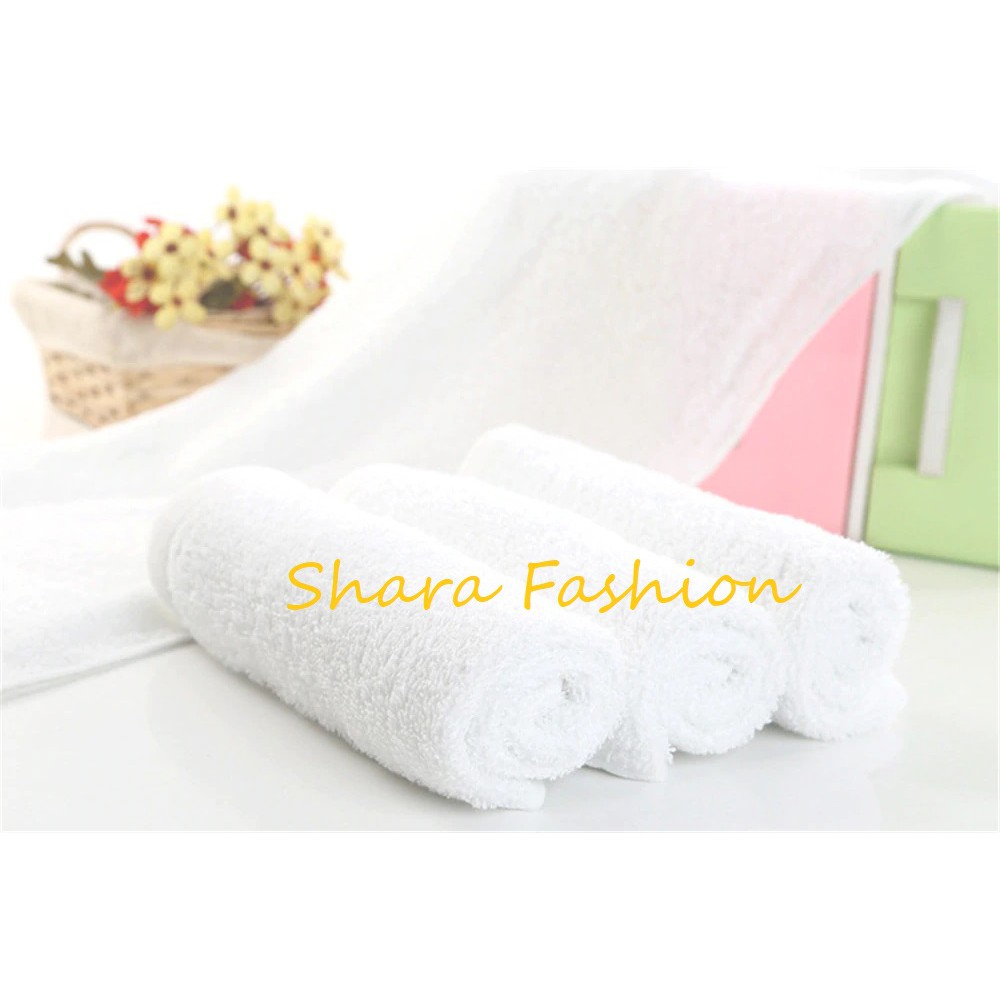 Face Towel / Oshibori / Handuk Mandi Muka / Wajah Hotel Full 100% Premium Cotton