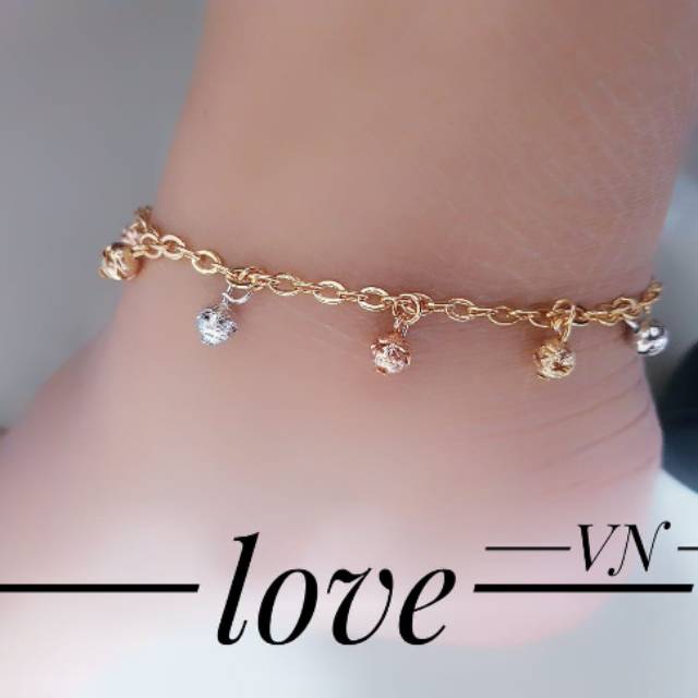 Xuping gelang kaki lapis emas 24k 3017