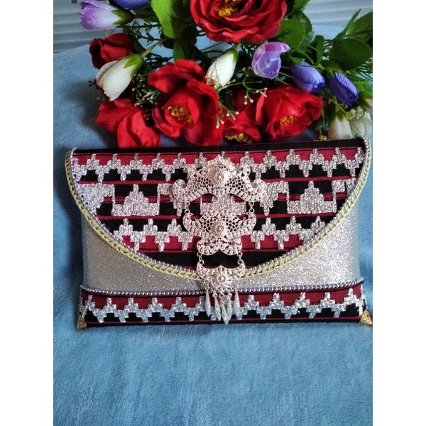 tas (clutch tapis/dompet tapis lampung)