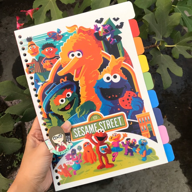 

9 LEMBAR BINDER DIVIDER / PEMBATAS BINDER ELMO SESAME STREET