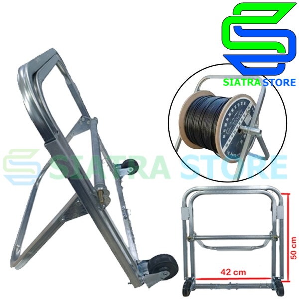 Roller Cable FO rack Tire with Bearing | Tool Alat Tarik Kabel