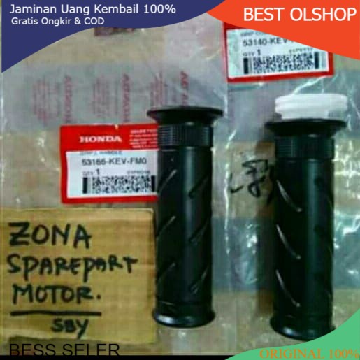 Handgrip supra x 100 125 kharisma set ori ahm