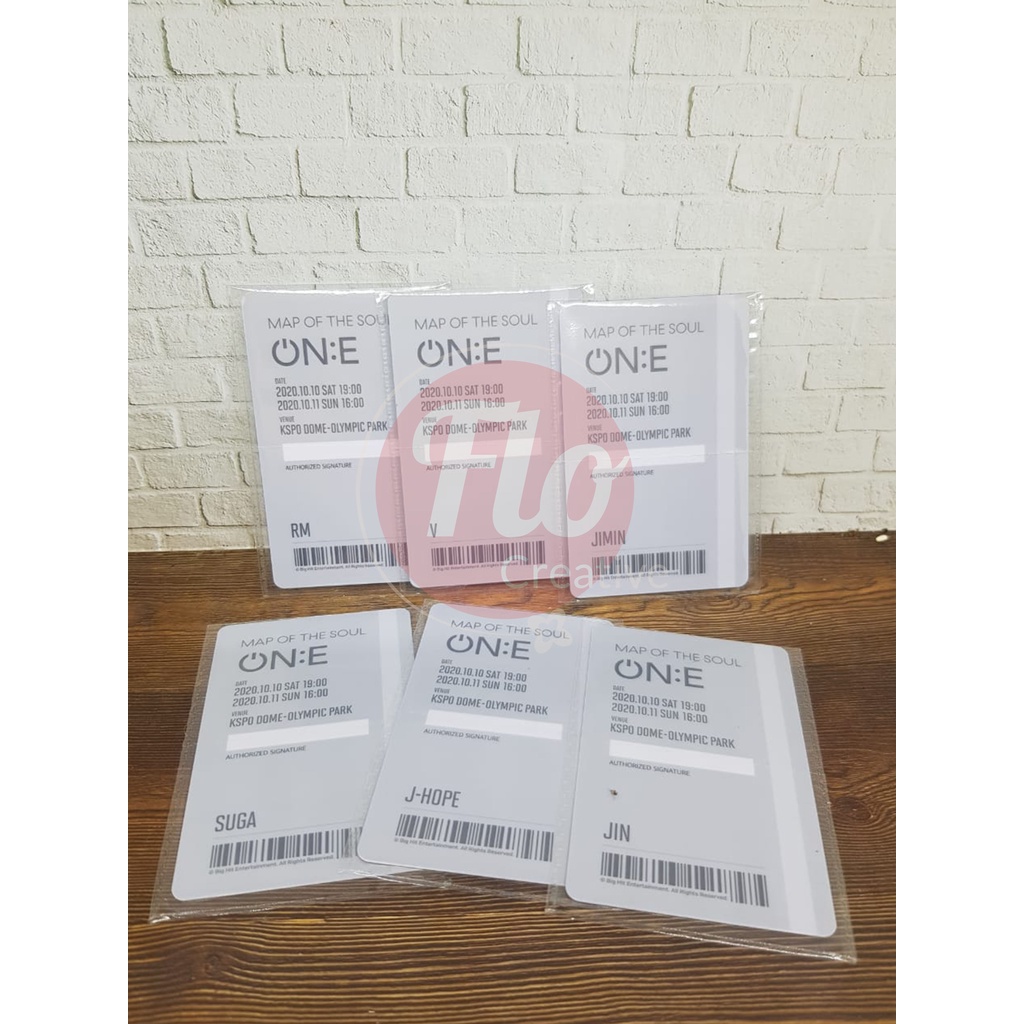 [SHARING] Ticket Tiket Card Konser BTS MOTS:ONline Concert