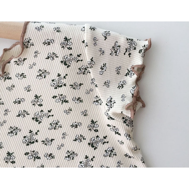 MORSOM - COD Baju Tidur Setelan Pendek Piyama Santai Floral Anak Perempuan Korea 6 Bulan - 4 Tahun