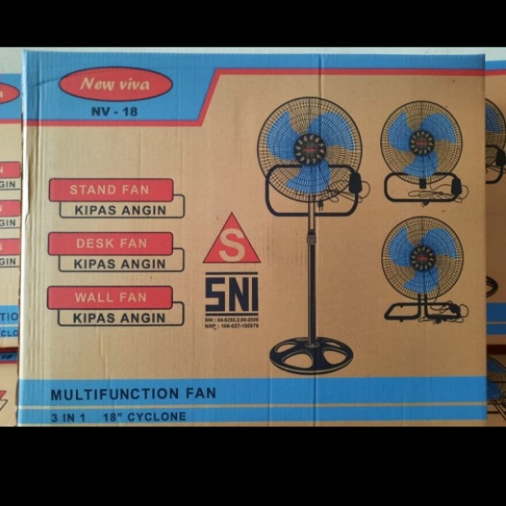 Kipas Angin Tornado 3in1 VIVA NV-18 Kipas angin besi tornado 18 inci New Viva 3 in 1 BERGARANSI RESMI 1 THUN MANTAP