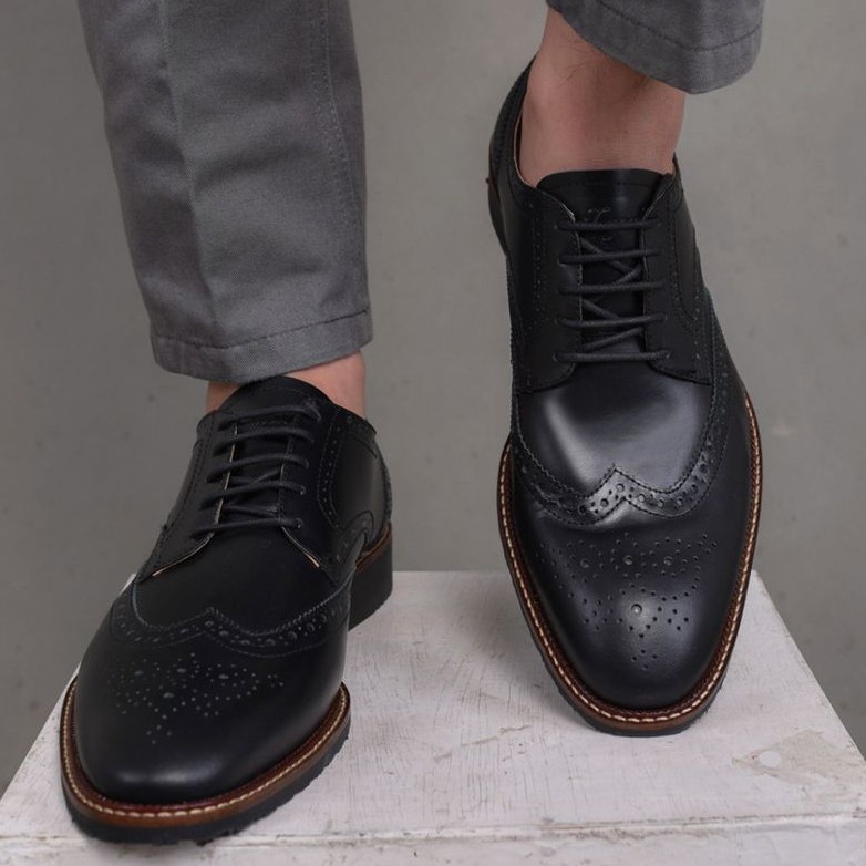 SEVILLA |MNM x Zapato| KULIT ASLI PREMIUM Sepatu Pantofel Pria Vintage