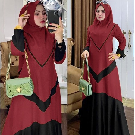 Gamis Terbaru Polos Remaja Pesta moscrepe Wanita Kekinian Murah Muslim 2021 Gamis Syari hasangka,,,,