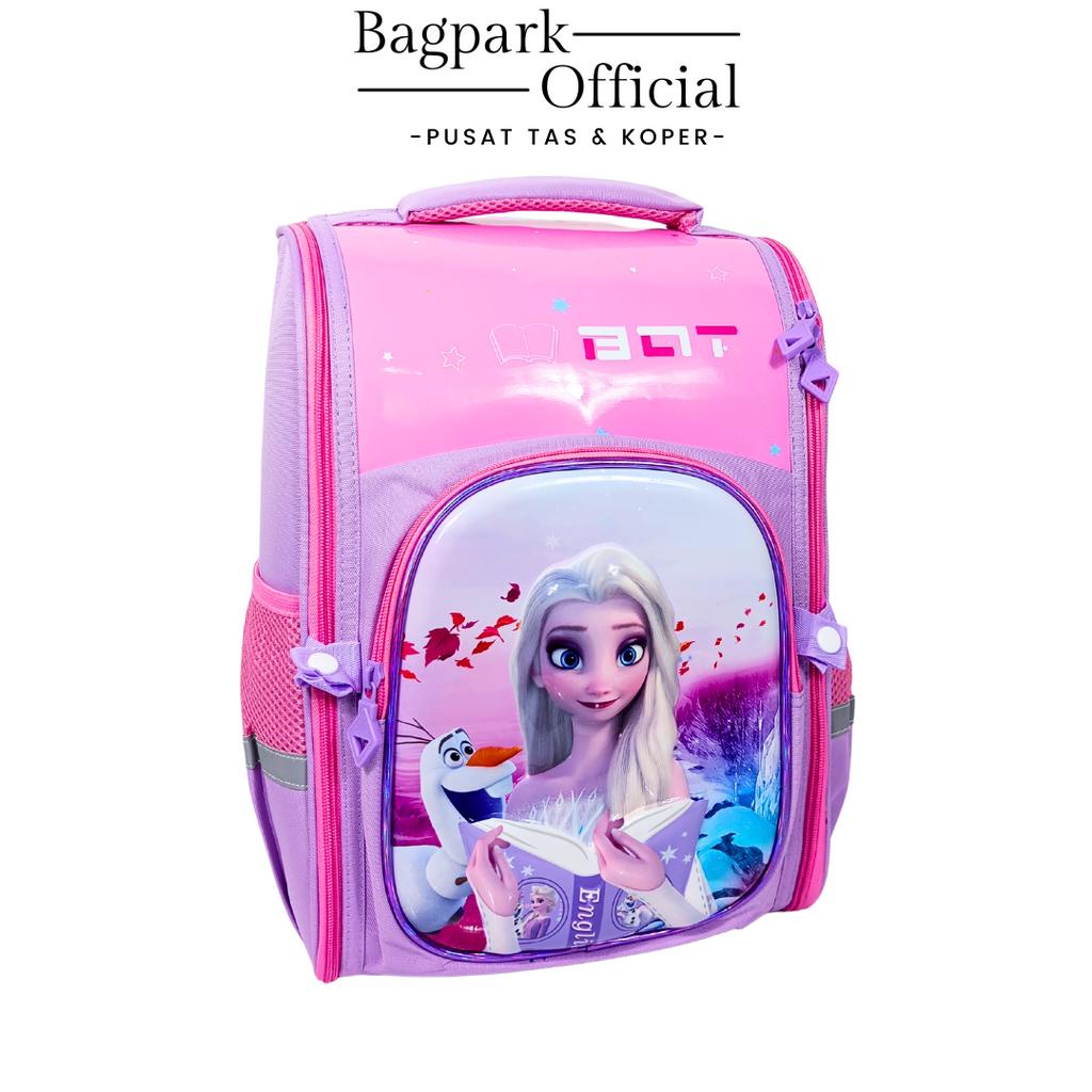 Tas Anak Perempuan Tas Anak Import  Tas Anak Sekolah SD Gambar Frozen Motif Buka Atas Trendy Kekinian Terbaru