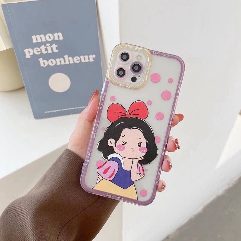 Soft Case Silikon Casing Compatible for iPhone 14 13 12 11 Pro Max X Xr Xs Max iPhone 8 7 6 6s Plus Motif Princess Girl Princess Pattern Phone Case Soft Silicone Anti-dirty Shockproof Case