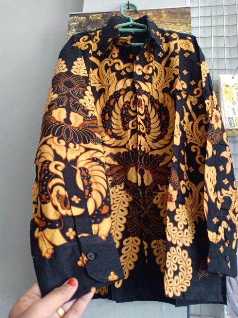 Wou Batik Couple Selendang Mutiara Sania Ruffle - Adila Couple Brokat Modern Batik Modern - Bs066