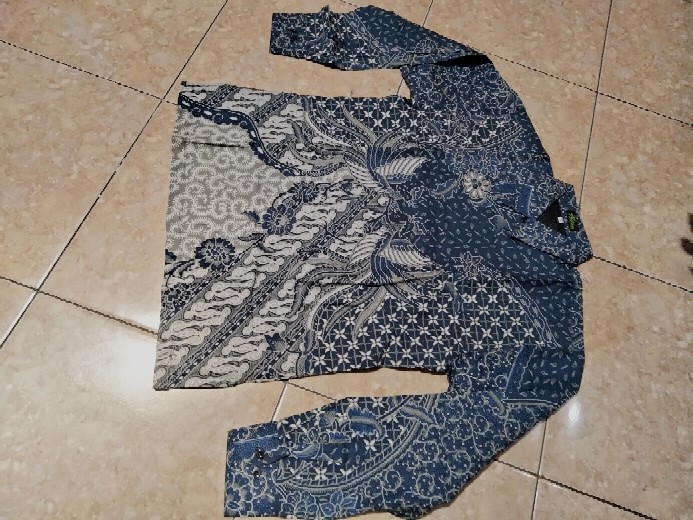 Batik Pria Mahadewa Biru Lapis Furing Katun Halus Size M-xxl High Quality Asli Solo