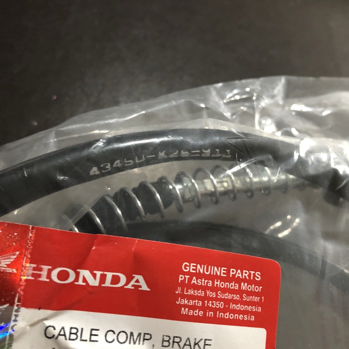 Kabel Rem Belakang Cable Brake Honda Beat FI CW CBS Vario 110 Pop K25