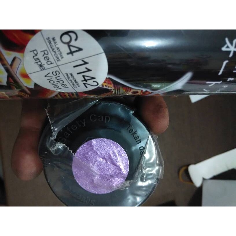 cat semprot pilox pylox samurai super violet ungu metalik 1142