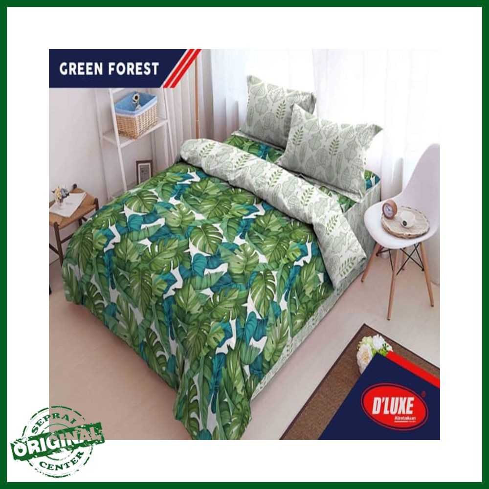 SEPRAI / SPREI KINTAKUN GREEN FOREST No.1 KING 180 SEPRAI DAUN PISANG HIJAU