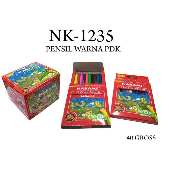

PENCIL COLOUR /PENSIL WARNA NAKAMI 1235 PENDEK CUCI GUDANG