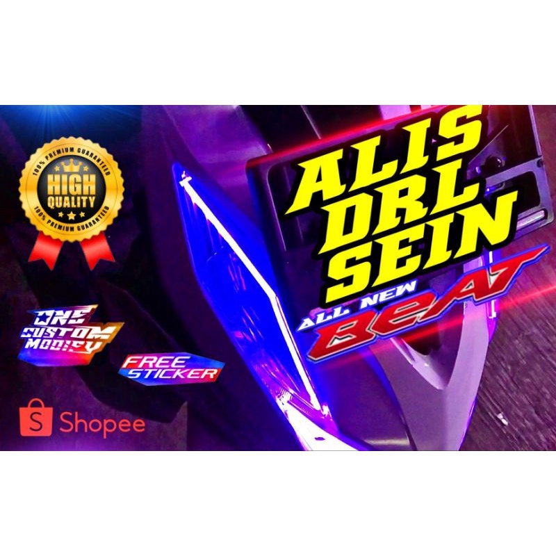 LAMPU ALIS DRL BEAT SERIES 1 SET LAMPU ALIS RUNNING SEMUA MOTOR BEAT KIRI/KANAN LED ALIS RUNING
