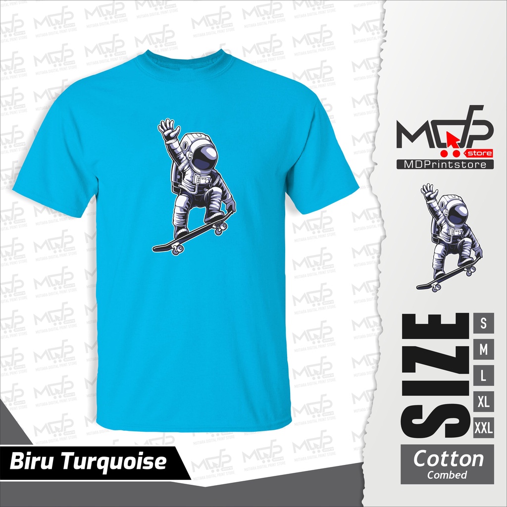 KAOS ASTRONOT SKATE BAJU DISTRO TSHIRT DEWASA MDPRINTSTORE