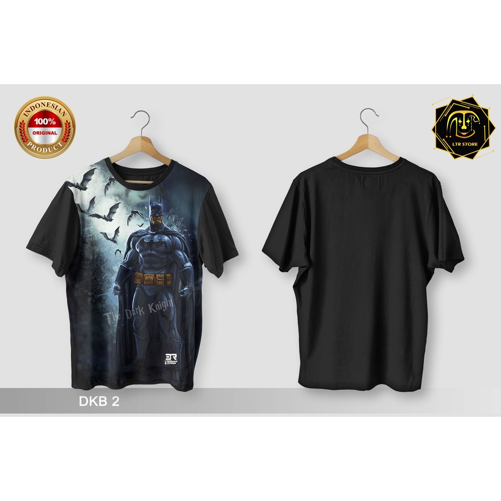 [ BAYAR DI TEMPAT ] BAJU PRINTING GAMBAR BATMAN DKB 2 -  BAJU DISTRO ORIGINAL GAMBAR SUPERHERO MARVE