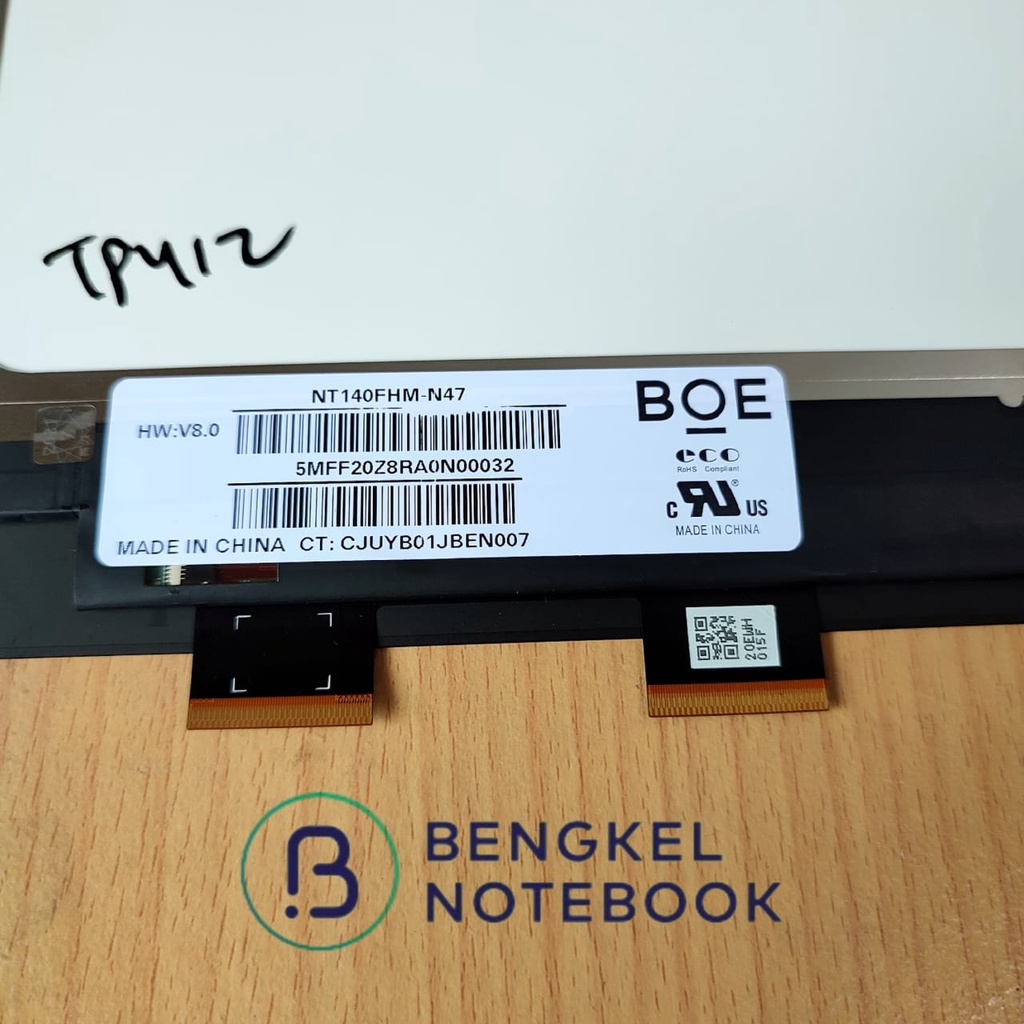LCD Touchscreen Asus VivoBook Flip 14 TP412 TP412U TP412UA 1920x1080 Packing Kayu