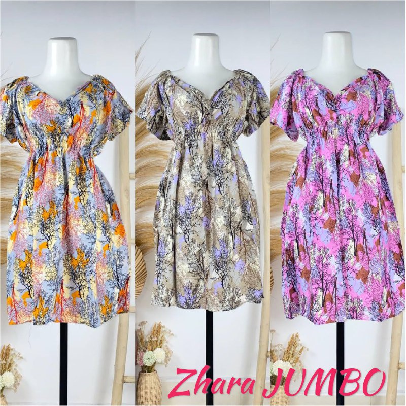 DRESS ZHARA PENDEK (ALL Size Fit XXL)