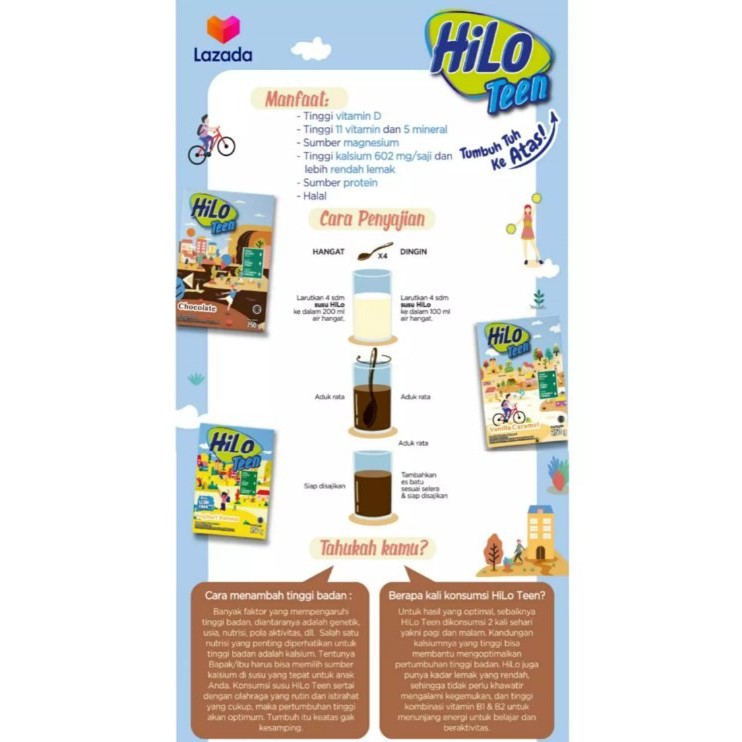 Hilo Teen Yoghurt Banana 250gr- Susu Tinggi Kalsium Rendah Lemak