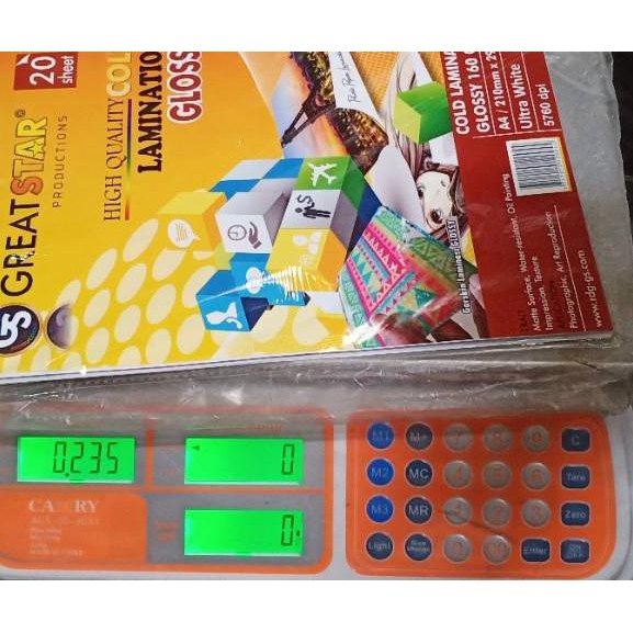 

READY STOK ! LAMINASI DINGIN GLOSY A4/20 Lembar