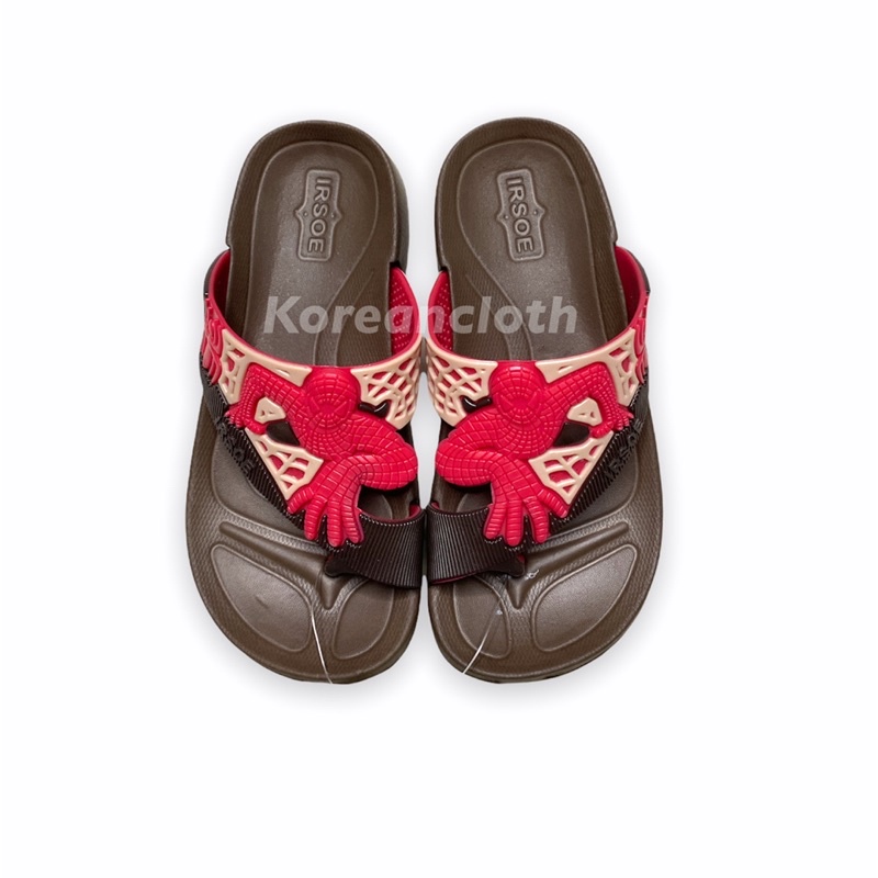 SANDAL JEMPOL KARET SLIP IRSOE 206 ANAK LAKI MOTIF SPIDERMAN