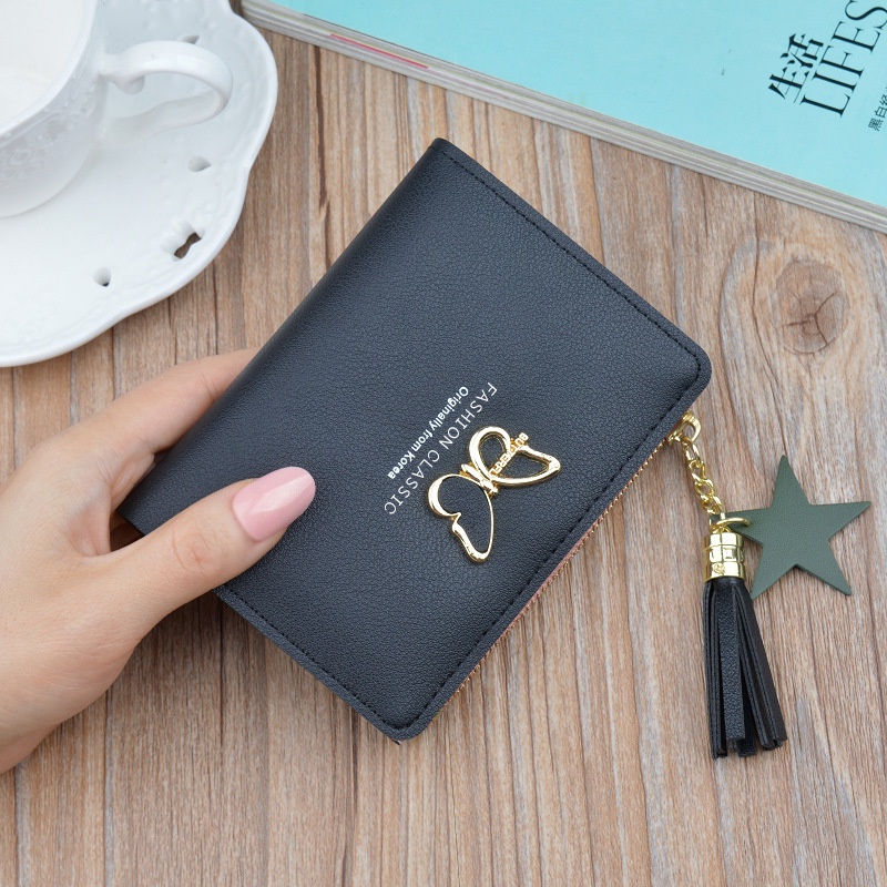 DOMPET LIPAT WANITA MINI IMPORT KULIT CHELORA SLOT KARTU KOIN KECIL FASHION PENDEK KOREA LUCU CEWEK KEKINIAN SIMPLE BRANDED REMAJA BATAM MURAH PREMIUM