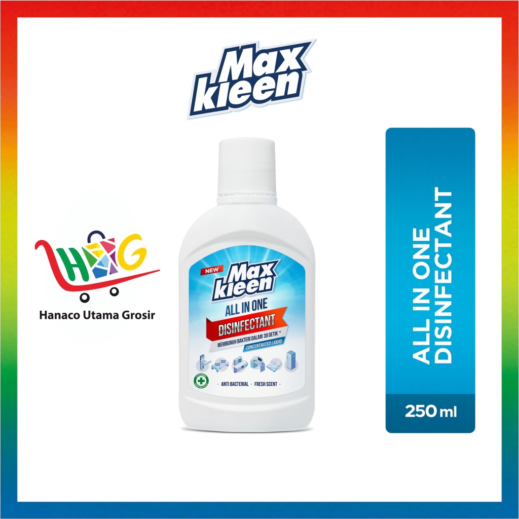 Maxkleen All in One Disinfectant Concentrated Liquid 250 ml