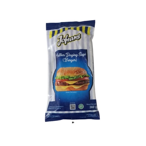 

Jofrans Burger Patties Sapi 900gr isi 10pcs