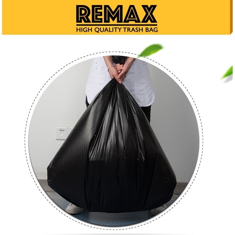 Remax Kantong Sampah HITAM Ukuran Besar - Best Quality Trash Bag