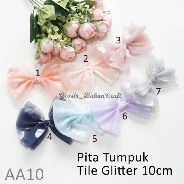 

[6pcs] Pita Tumpuk Tile Glitter 10cm