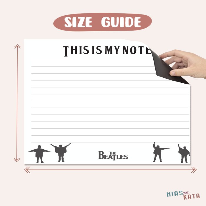 

Buruan Magnet Planner Notes Magnetic Notes The Beatles ( Free Spidol ) Diskon