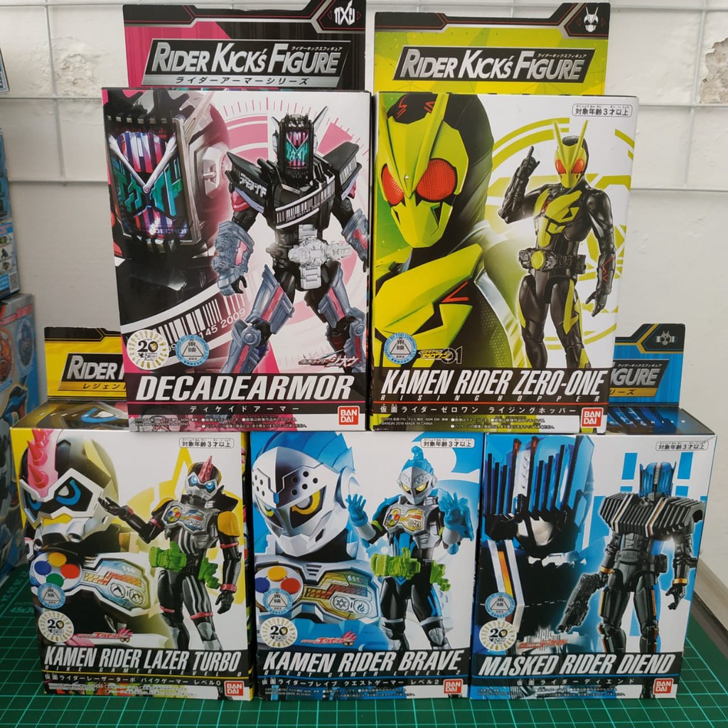 Rkf Rider Kick Figure Kamen Rider Zi O Geiz Decade Diend Woz Zio Ex Aid Snipe Build Shopee Indonesia